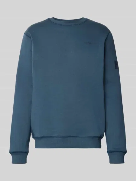 Bluza z detalami z logo w tonacji ton w ton G-star Raw niebieska