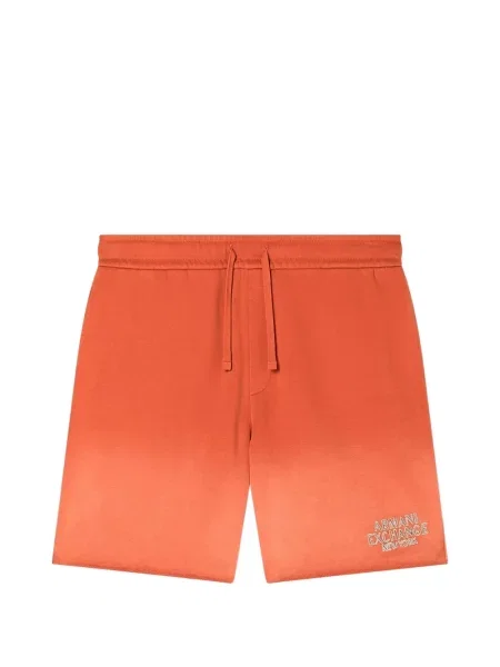 Šortai Armani Exchange su autografu oranžinė