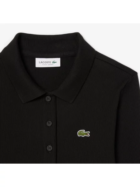 Поло Lacoste черное