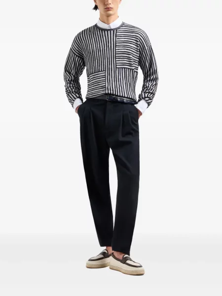 Pulover Giorgio Armani cu dungi albastru