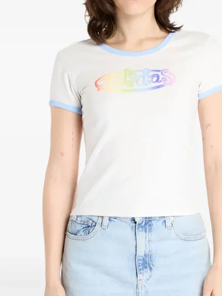 Бягане тениска Adidas с леопардов принт от джърси черно