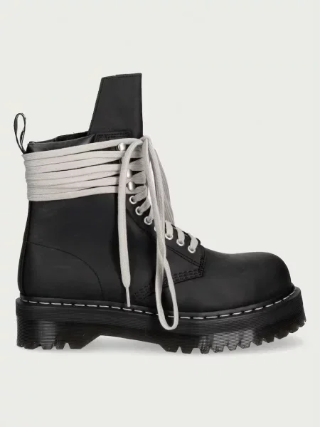 Rick Owens DRKSHDW Rick Owens DRKSHDW x Dr. Martens ορειβατικά μποτάκια Ανδρικά δερμάτινα μαύρο