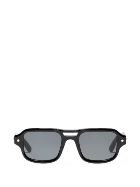 Ochelari de soare John Dalia cu imprimeu geometric negru