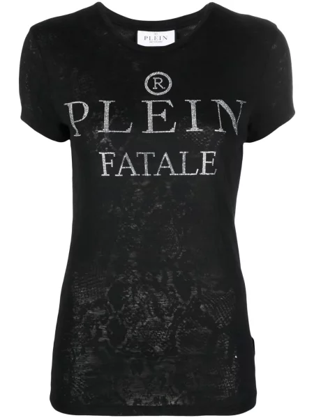 Tricou Philipp Plein cu autograf negru