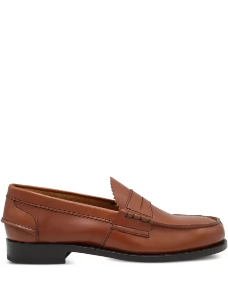 Pantofi loafer Saxone Of Scotland din piele maro