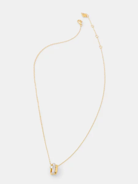 Сребърно колие Guess