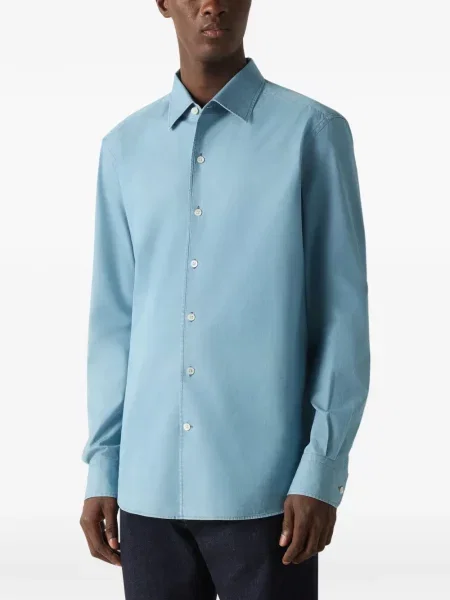 Cămașă de blugi Zegna albastru