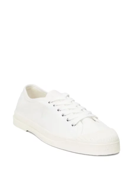 Dzianinowe sneakersy Polo Ralph Lauren do biegania sznurowane białe
