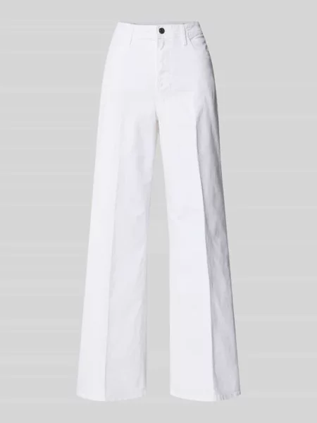 Jeansy z Mieszanka bawełny S.oliver Red Label białe