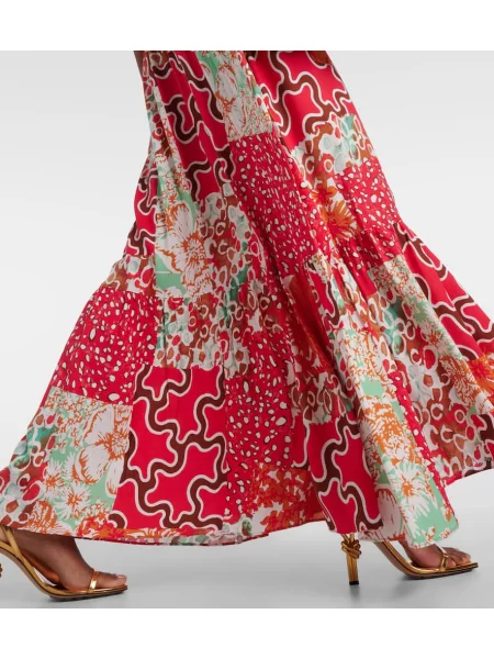 Rochie maxi Diane Von Furstenberg cu model floral de costum