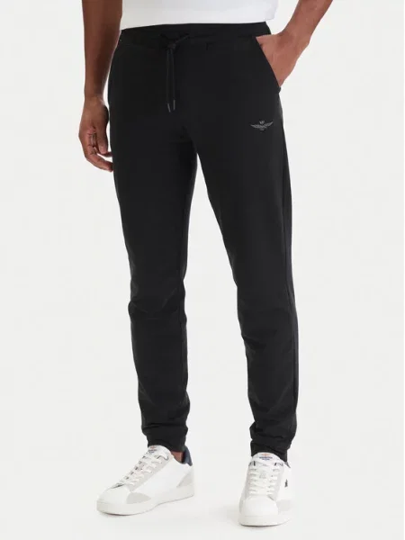 Teplákové kalhoty Aeronautica Militare černé