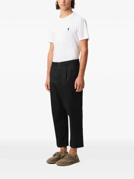 Pantaloni Ami Paris plisate negru