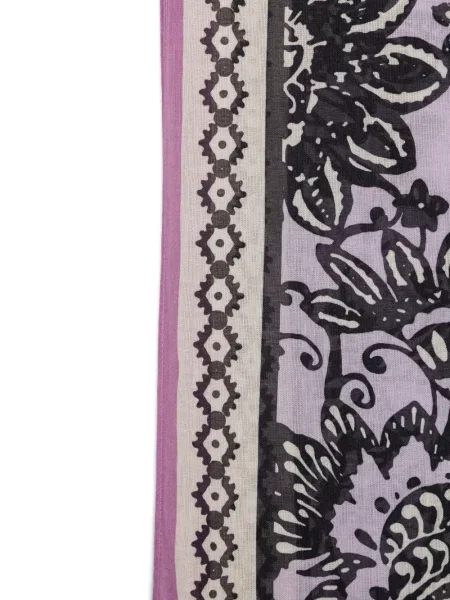 Fular Marc O'polo cu model floral cu imagine violet