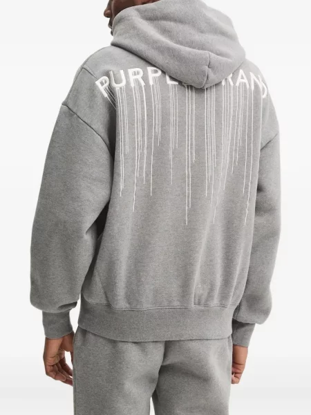Hanorac cu glugă Purple Brand gri