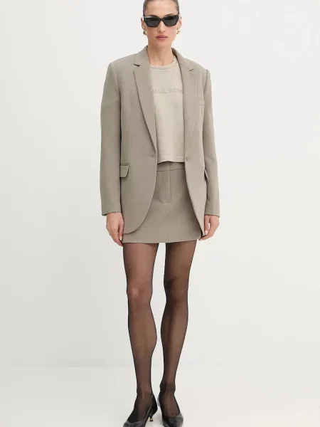 MICHAEL Michael Kors spódnica mini prosta brązowy