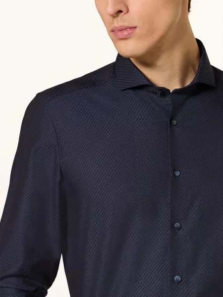 Olymp Koszula Level Five Body Fit blau granatowa