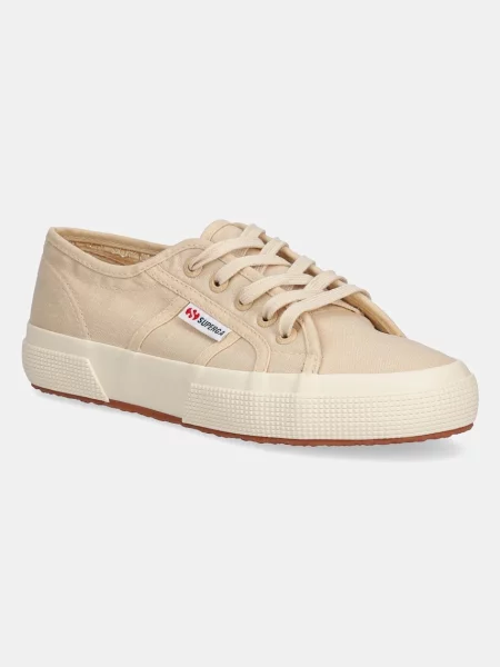 Ниски кецове Superga LINEN бежово