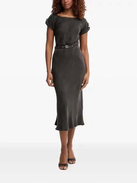 Cu centură rochie midi Guess negru