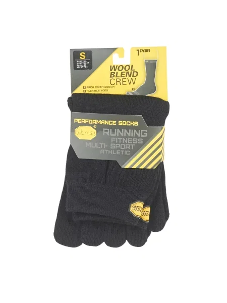 Vunene čarape Vibram Fivefingers crna