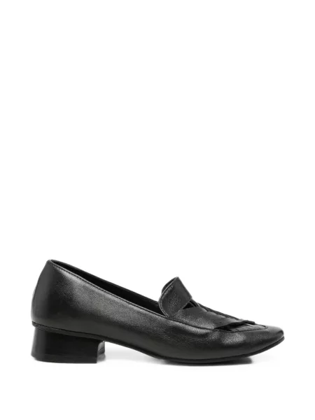 Pantofi loafer Kudeta din piele cu bretele negru