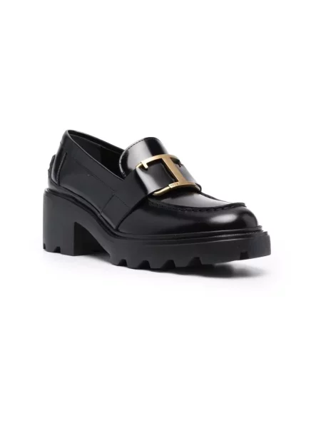 Loafersy Tod's casual na platformie czarne