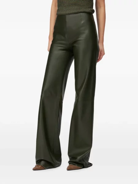 Pantaloni Retori evazate verde
