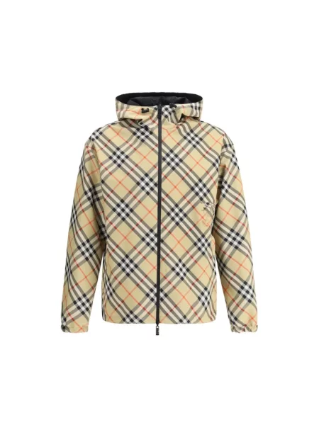 Kurtka Burberry z kapturem beżowa