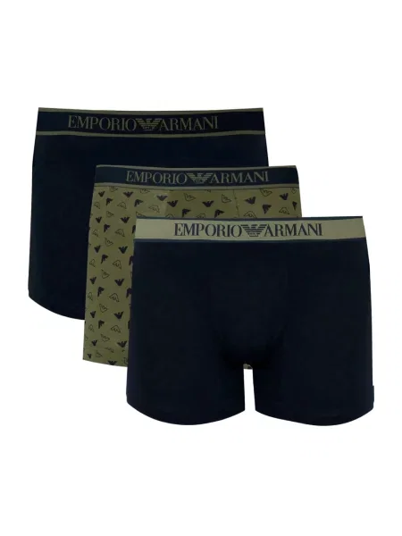 Majtki Emporio Armani z dżerseju z logo czarne