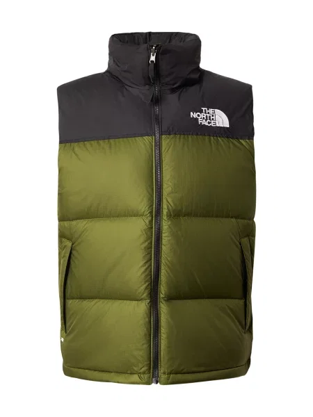 THE NORTH FACE Vestă Retro Nuptse Vest verde / negru alb
