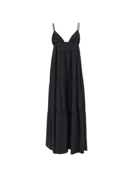 Rochie maxi Kaos cu decolteu în V negru