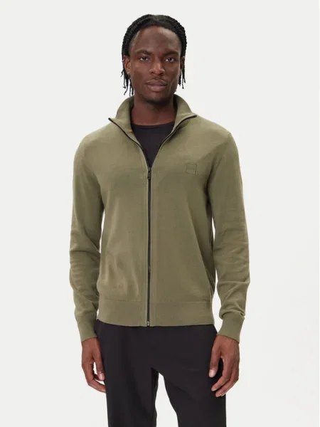 Жилетка с кашмир BOSS Orange зелено