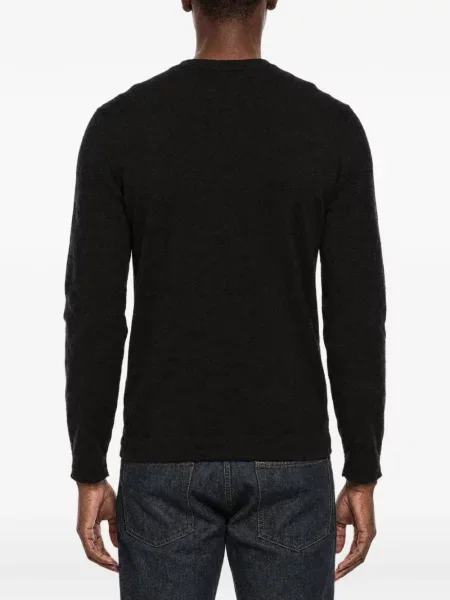 Lung pulover Brunello Cucinelli cu decolteu rotund negru
