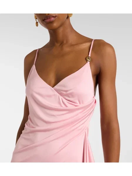 Rochie Versace din jerseu roz