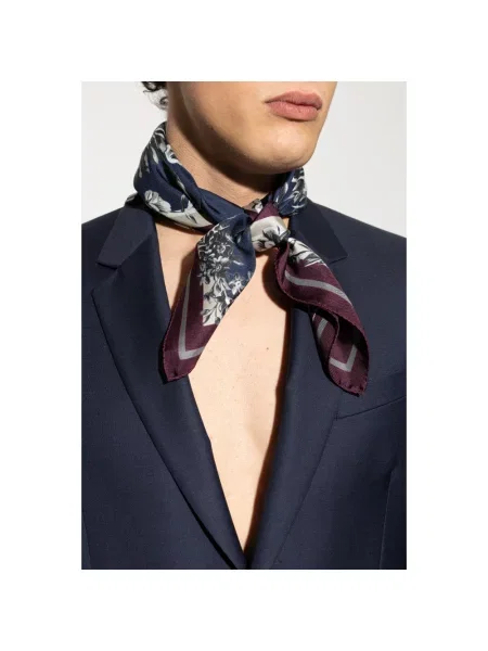 Jedwabna szal Dolce And Gabbana niebieska