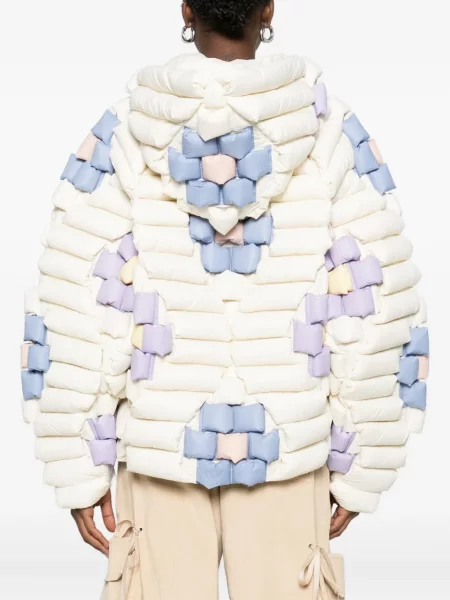 Geacă Raxxy cu model floral alb