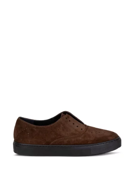 Sneakerși Fratelli Rossetti din piele de căprioară maro