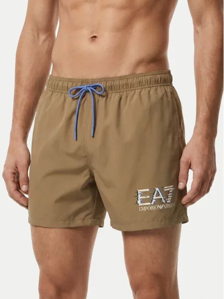 Emporio Armani Pantaloni scurți pentru înot bej