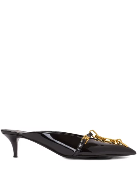 Papuci tip mules Balmain negru