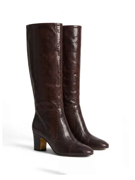 Cizme Alberta Ferretti maro