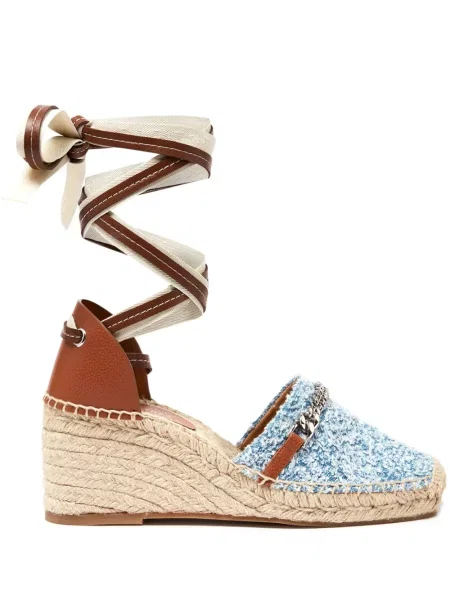 Bouclé espadrilky Stella Mccartney modré