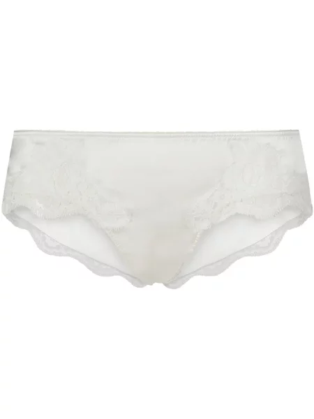 Chiloți Dolce & Gabbana cu model floral din dantelă alb