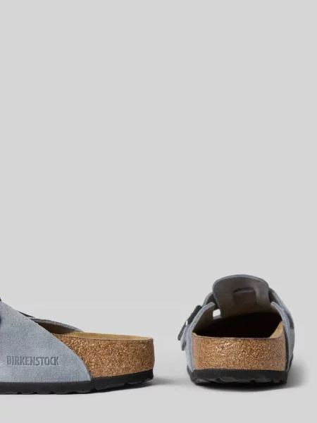Chodaki ze skóry z klamrą z bolcem Model Boston' Birkenstock