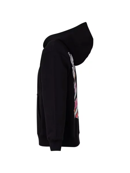 Dětska mikina s kapucí Off-white bílá