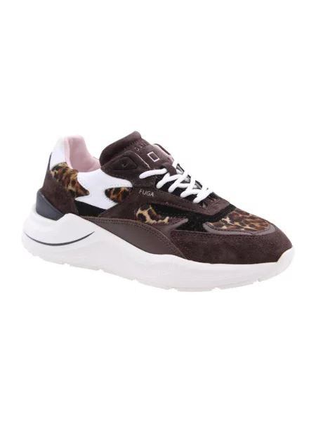 Sneakersy D.a.t.e. brązowe