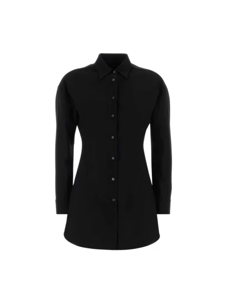 Sukienka koszulowa Jil Sander czarna