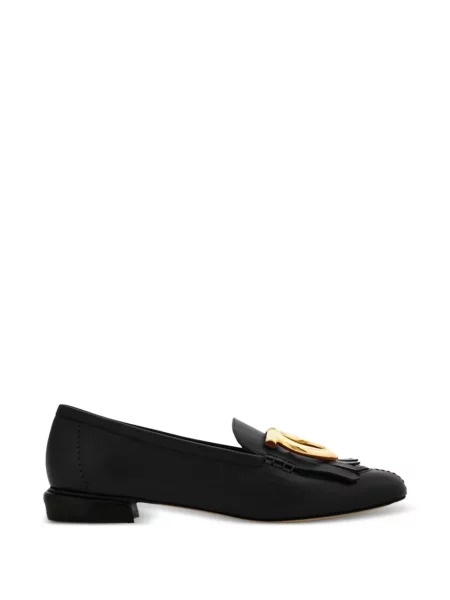Pantofi loafer Ferragamo cu franjuri negru