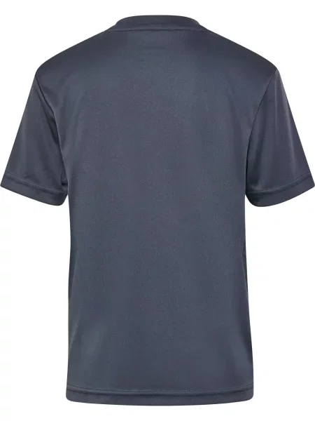 Hummel Koszulka poliestrowa sportowa Poly Logo Jersey Kids szara