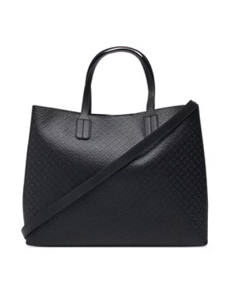 Tommy Hilfiger Ročna torba Th Icon Satchel Mono črna