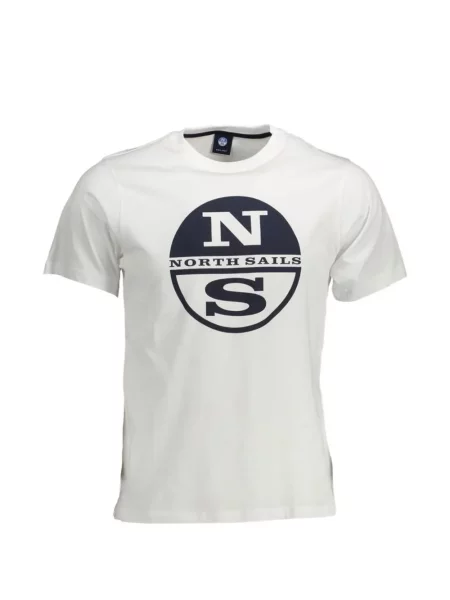 Tricou North Sails cu imagine alb