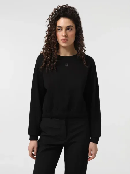 Світшот Armani Exchange бавовна/поліестер чорний